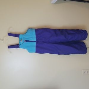 ZeroXPosur Girls Snowpants Green Top and Purple Botton Size 5/6